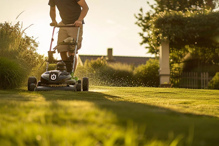 electric walk behind mower