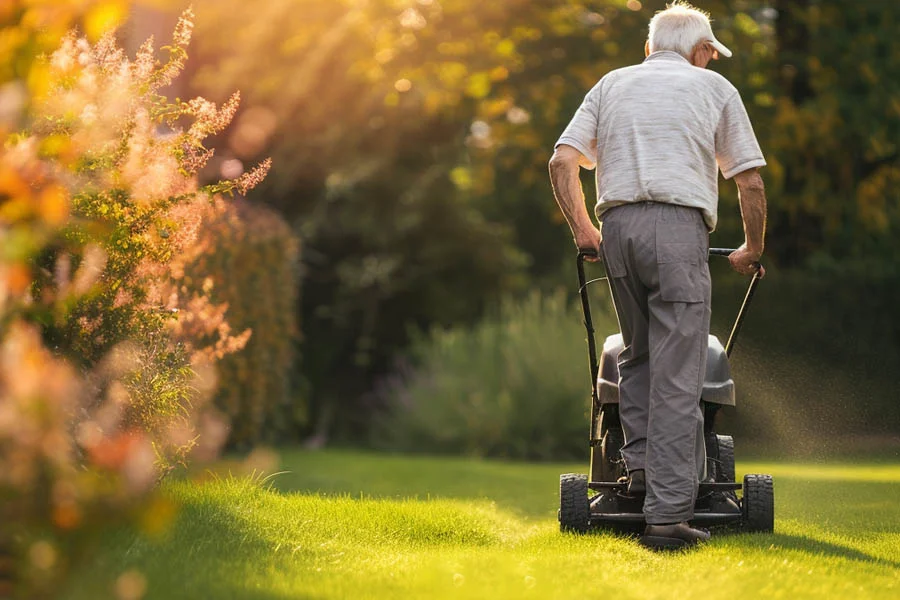 small electric mower