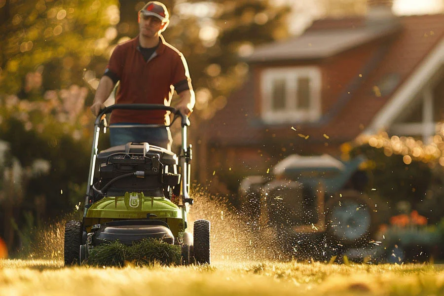 self-propelled push mower