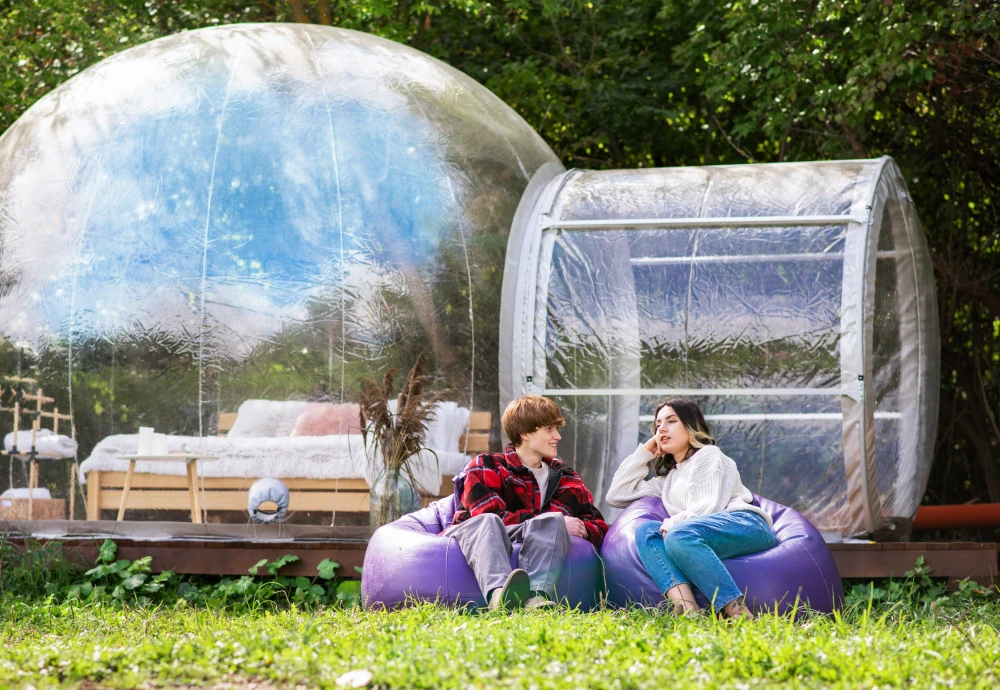 transparent bubble tent